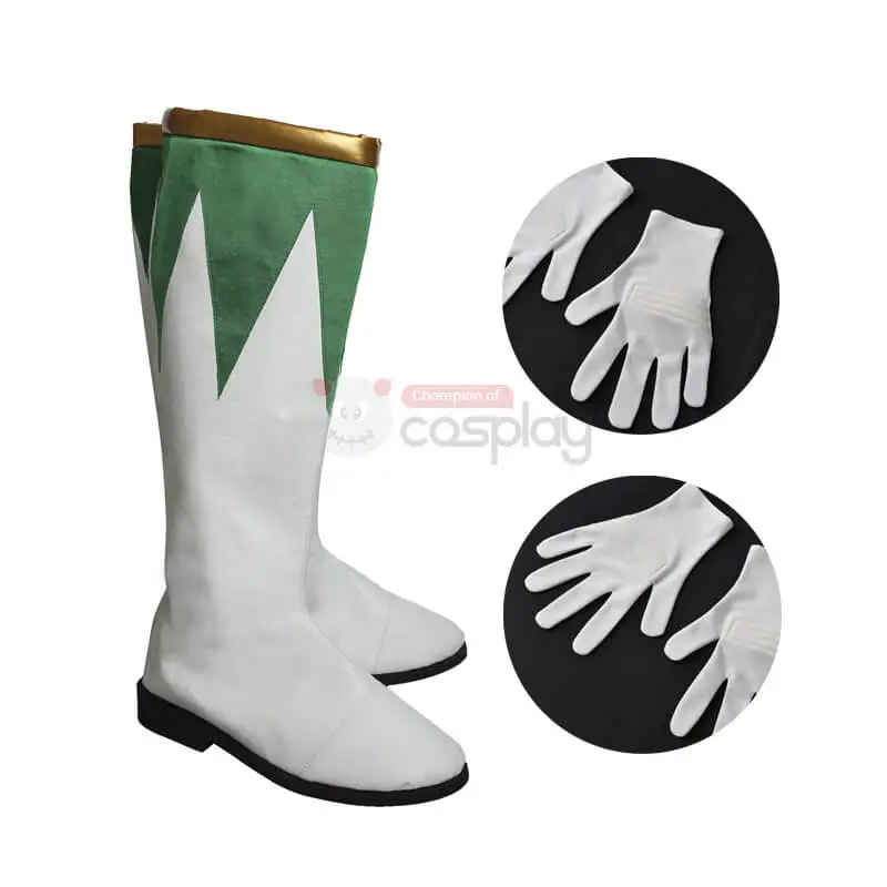 Burai Dragon Ranger Costume Green Mighty Morphin' Power Rangers Cosplay Costumes 6 Burai Dragon Ranger Costume Green Mighty Morphin' Power Rangers Cosplay Costumes - Image 6
