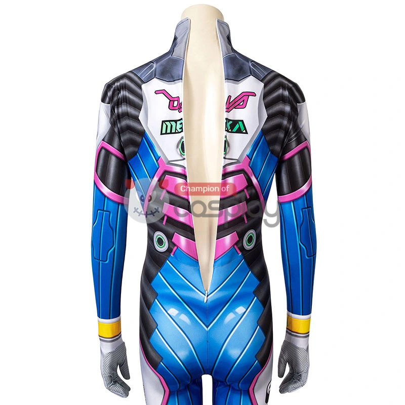 Overwatch D.Va Cosplay Costume OW Hana Song Jumpsuit 6 Overwatch D.Va Cosplay Costume OW Hana Song Jumpsuit - Image 6