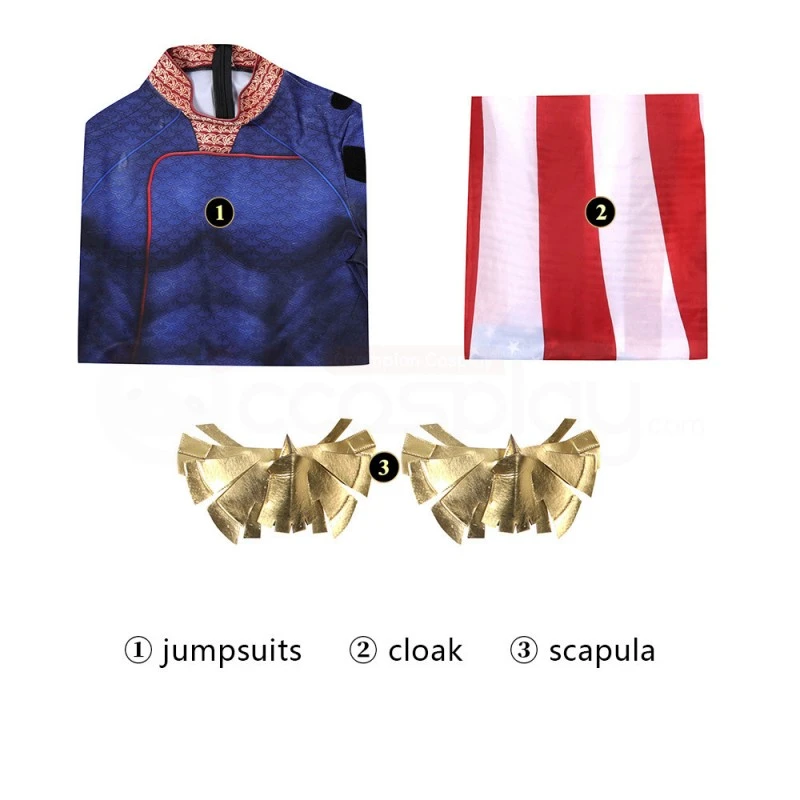 The Boys Season 3 Cosplay Costumes Homelander Jumpsuit 5 The Boys Season 3 Cosplay Costumes Homelander Jumpsuit - Image 5