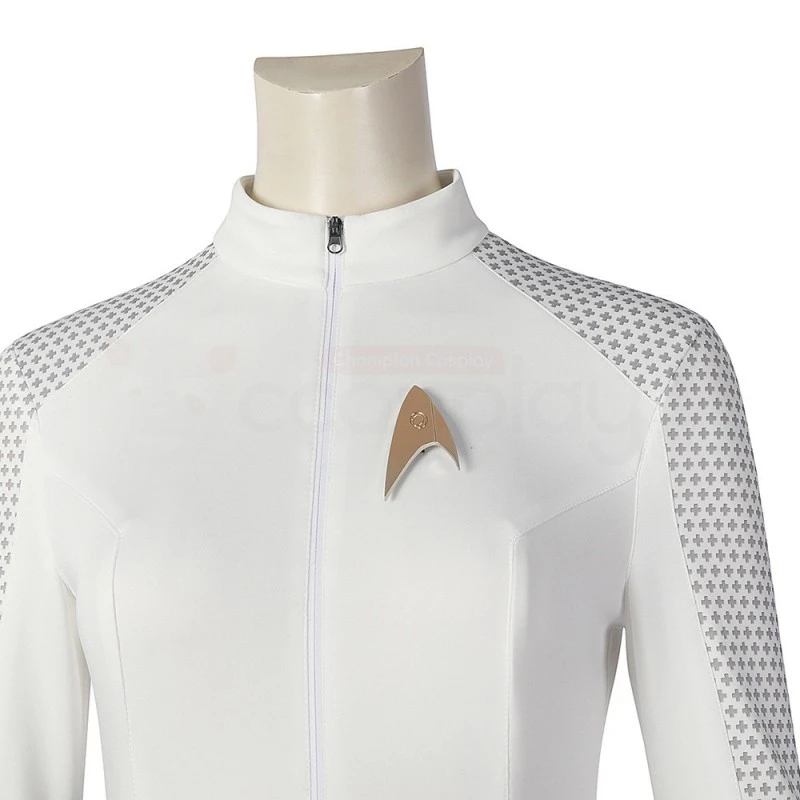 Nyota Uhura White Costume Star Trek Strange New Worlds Cosplay Suit 7 Nyota Uhura White Costume Star Trek Strange New Worlds Cosplay Suit - Image 7