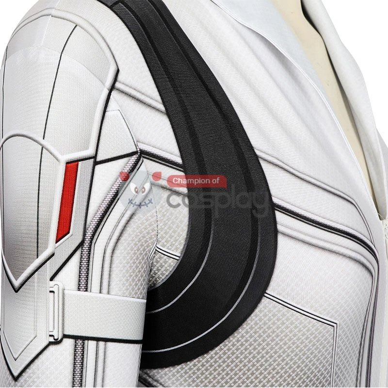 Natasha Romanoff White Jumpsuit 2020 Movie Black Widow Cosplay Costume 7 Natasha Romanoff White Jumpsuit 2020 Movie Black Widow Cosplay Costume - Image 7