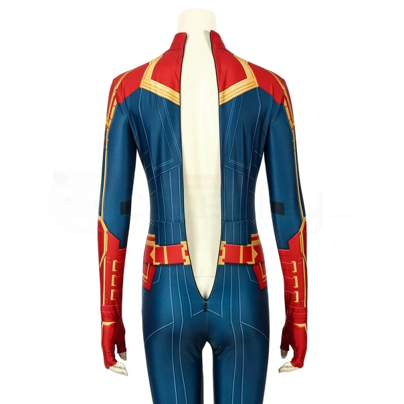 Carol Danvers Cosplay Costume Captain Marvel Cosplay Jumpsuit 6 Carol Danvers Cosplay Costume Captain Marvel Cosplay Jumpsuit - Image 6