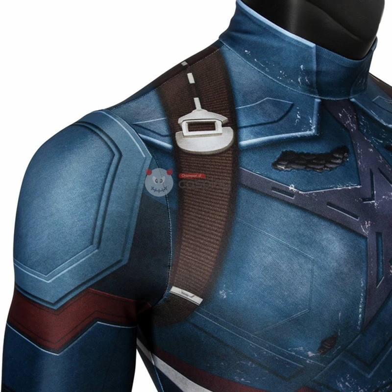 Captain America Costume Avengers 3 Infinity War Steve Rogers Jumpsuit Cosplay Costumes 7 Captain America Costume Avengers 3 Infinity War Steve Rogers Jumpsuit Cosplay Costumes - Image 7