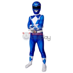 Blue Ranger Jumpsuit Mighty Morphin Power Rangers Cosplay Suit For Kids -Ready To Ship Sales 6 800x800 487