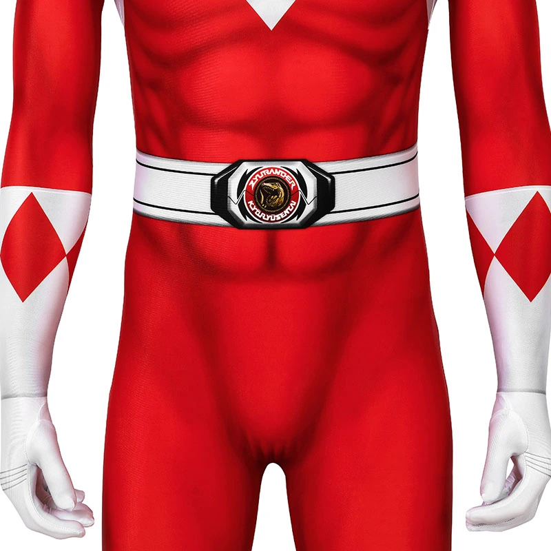 Adult Power Rangers Jumpsuit Mighty Morphin Power Rangers Cosplay Costume 23 Adult Power Rangers Jumpsuit Mighty Morphin Power Rangers Cosplay Costume - Image 23