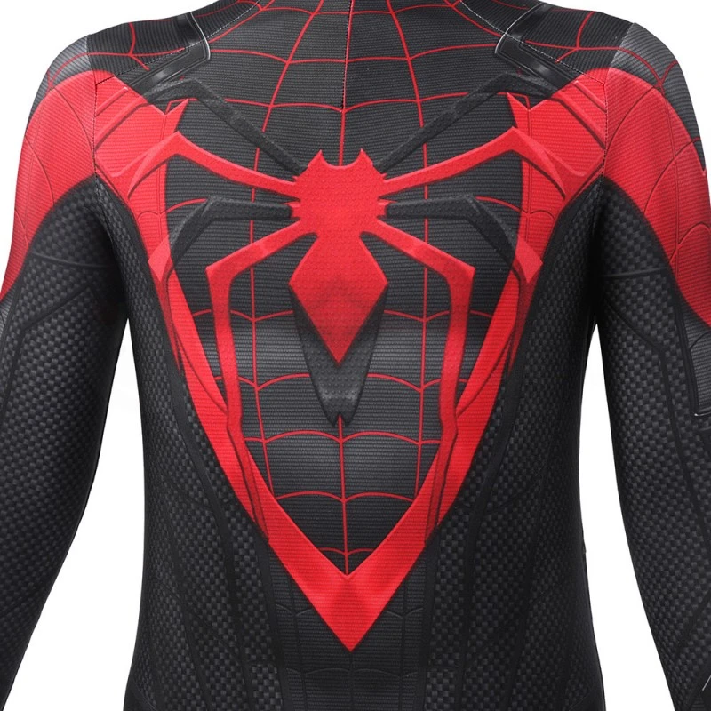 Spider-Man Miles Morales PS5 Cosplay Costume Spiderman Suit For Kids 7 Spider-Man Miles Morales PS5 Cosplay Costume Spiderman Suit For Kids - Image 7