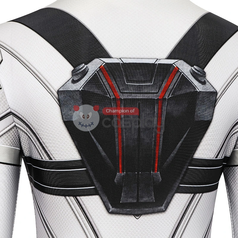 Natasha Romanoff White Jumpsuit 2020 Movie Black Widow Cosplay Costume 8 Natasha Romanoff White Jumpsuit 2020 Movie Black Widow Cosplay Costume - Image 8