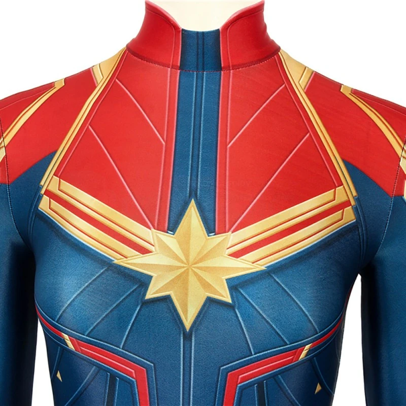 Carol Danvers Cosplay Costume Captain Marvel Cosplay Jumpsuit 7 Carol Danvers Cosplay Costume Captain Marvel Cosplay Jumpsuit - Image 7