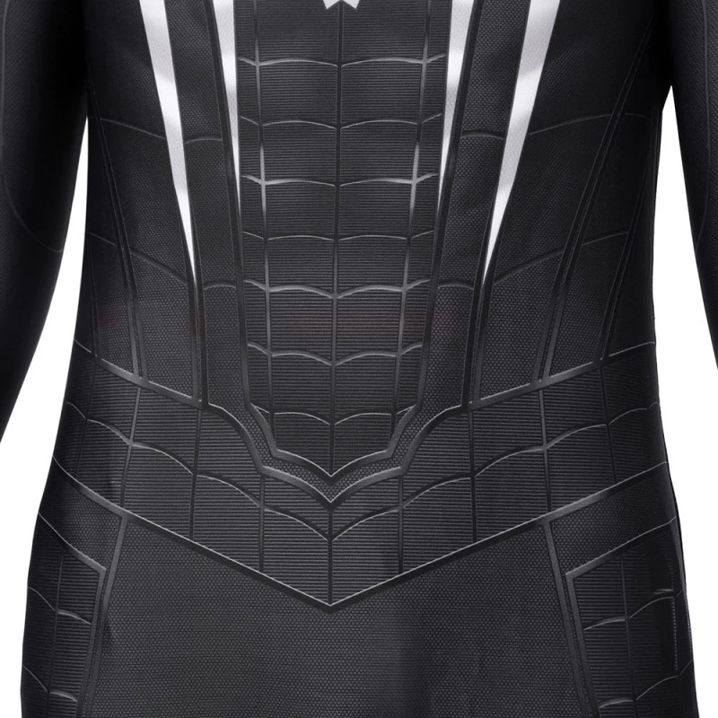 Kids Spiderman Miles Morales Suit Spider Man Venom Black Cosplay Costume 8 Kids Spiderman Miles Morales Suit Spider Man Venom Black Cosplay Costume - Image 8