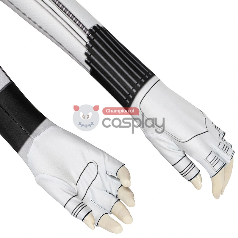 Natasha Romanoff White Jumpsuit 2020 Movie Black Widow Cosplay Costume 9 Natasha Romanoff White Jumpsuit 2020 Movie Black Widow Cosplay Costume - Image 9