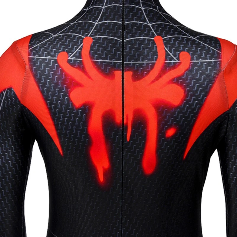 Kids Miles Morales Costume Spider-Man Into The Spider-Verse Cosplay Suit 9 Kids Miles Morales Costume Spider-Man Into The Spider-Verse Cosplay Suit - Image 9