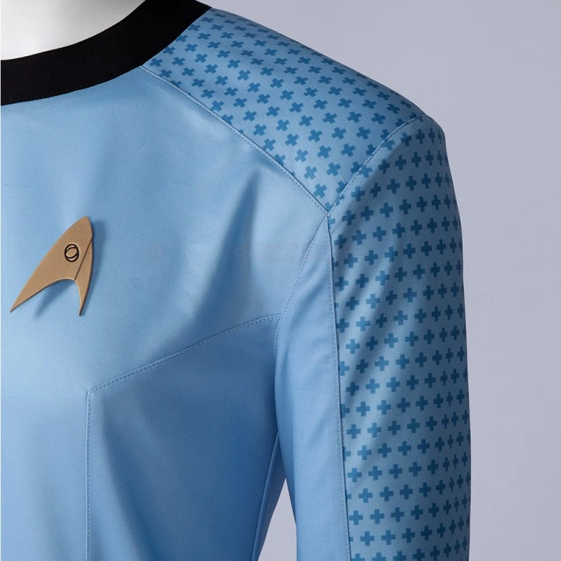 Star Trek Uniform Costume Strange New Worlds Cosplay Blue Shirt 9 Star Trek Uniform Costume Strange New Worlds Cosplay Blue Shirt - Image 9