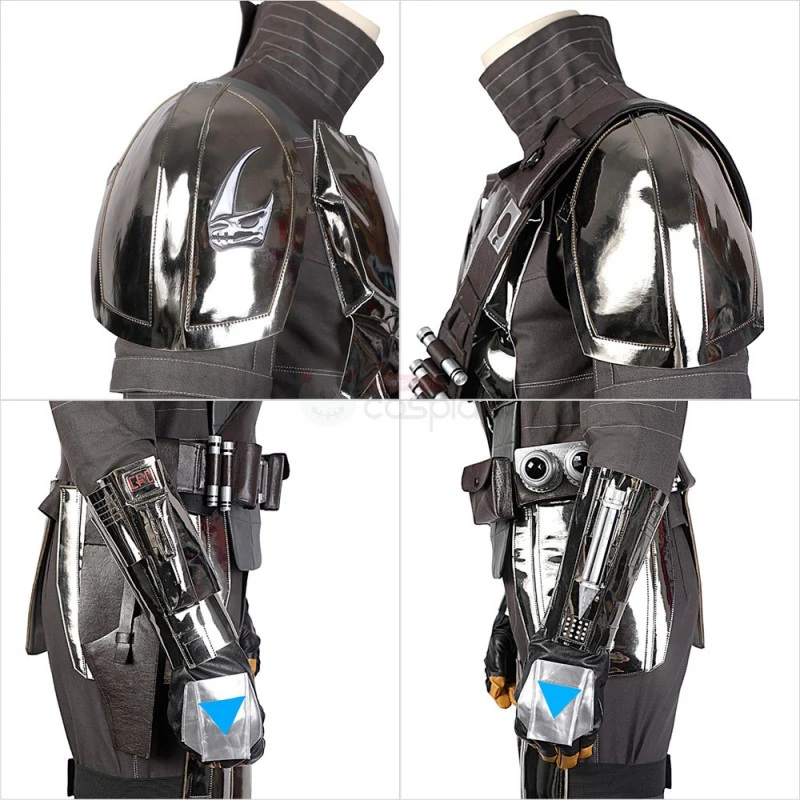 The Mandalorian Season 2 Cosplay Costume Halloween Outfit 12 The Mandalorian Season 2 Cosplay Costume Halloween Outfit - Image 12