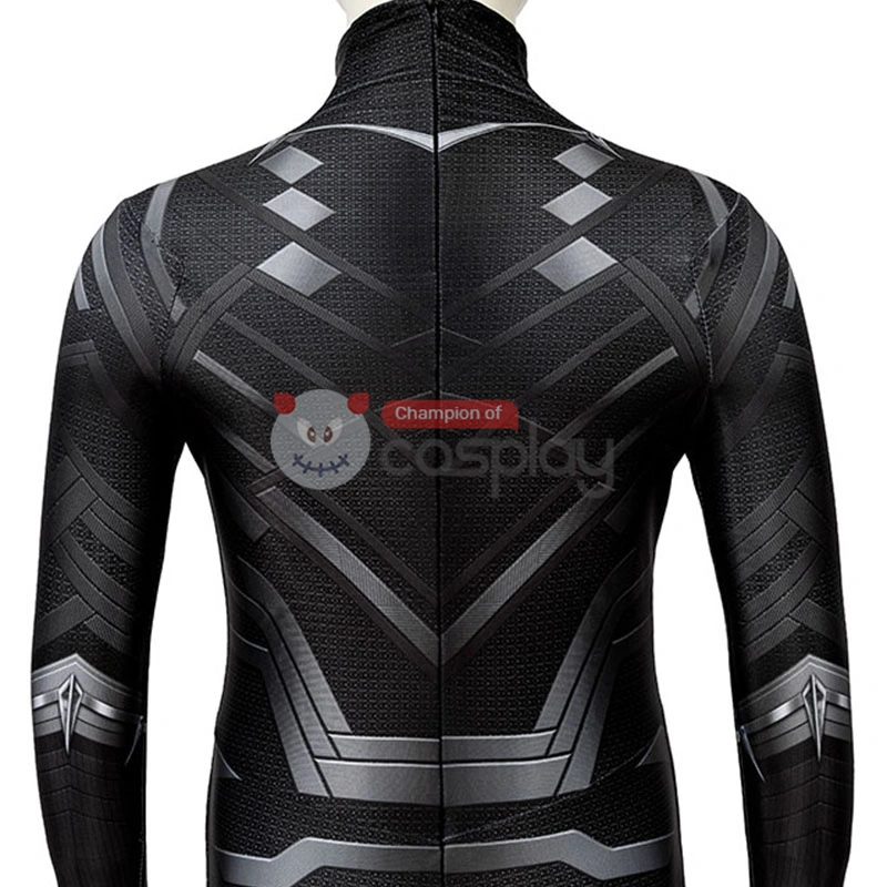 Kids Captain America Civil War T'Challa Cosplay Costume Black Panther Jumpsuit 9 Kids Captain America Civil War T'Challa Cosplay Costume Black Panther Jumpsuit - Image 9