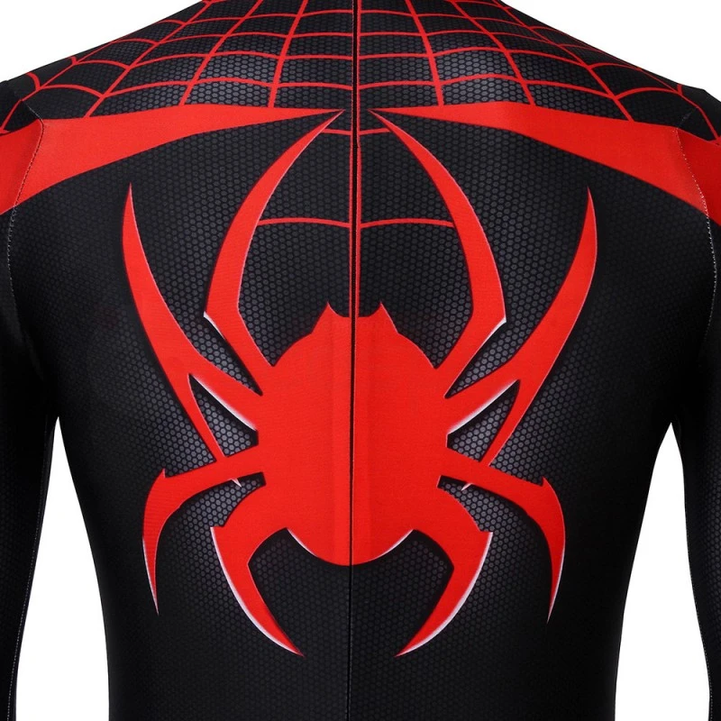 Ultimate Spider-Man Cosplay Costume Spiderman PS5 Miles Morales Bodysuit 7 Ultimate Spider-Man Cosplay Costume Spiderman PS5 Miles Morales Bodysuit - Image 7