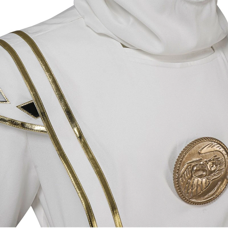 Mighty Morphin Power Rangers Tommy Oliver White Cosplay Costumes MMPR Cosplay Suit 14 Mighty Morphin Power Rangers Tommy Oliver White Cosplay Costumes MMPR Cosplay Suit - Image 14