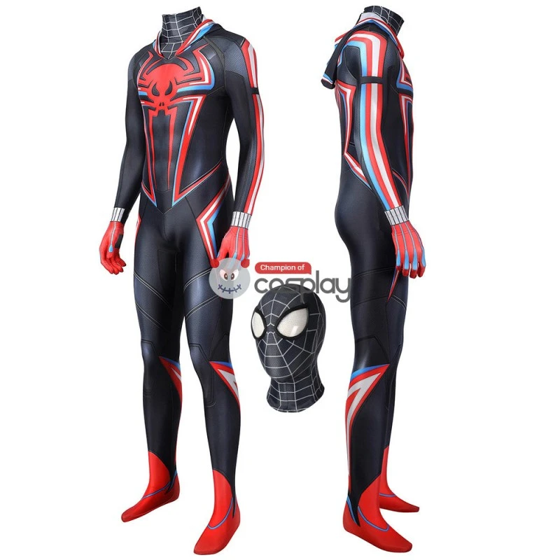 Spiderman Costume Spider-Man PS5 Miles Morales 2099 Cosplay Suit 3 Spiderman Costume Spider-Man PS5 Miles Morales 2099 Cosplay Suit - Image 3