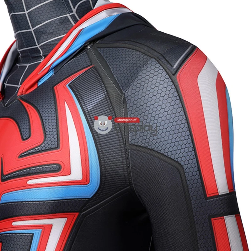 Spiderman Costume Spider-Man PS5 Miles Morales 2099 Cosplay Suit 7 Spiderman Costume Spider-Man PS5 Miles Morales 2099 Cosplay Suit - Image 7