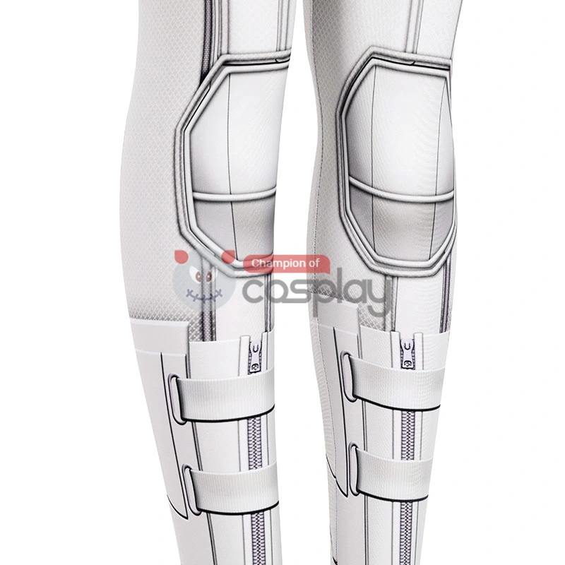 Natasha Romanoff White Jumpsuit 2020 Movie Black Widow Cosplay Costume 10 Natasha Romanoff White Jumpsuit 2020 Movie Black Widow Cosplay Costume - Image 10