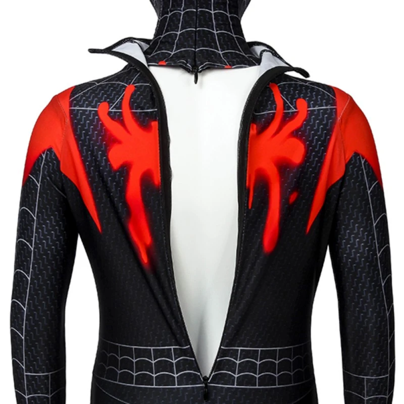 Kids Miles Morales Costume Spider-Man Into The Spider-Verse Cosplay Suit 10 Kids Miles Morales Costume Spider-Man Into The Spider-Verse Cosplay Suit - Image 10