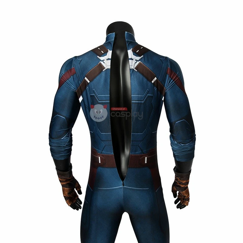 Captain America Costume Avengers 3 Infinity War Steve Rogers Jumpsuit Cosplay Costumes 10 Captain America Costume Avengers 3 Infinity War Steve Rogers Jumpsuit Cosplay Costumes - Image 10