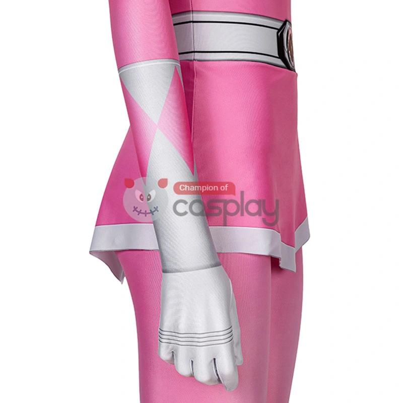 Pink Ranger Costume Mighty Morphin Power Rangers Cosplay Suit 10 Pink Ranger Costume Mighty Morphin Power Rangers Cosplay Suit - Image 10