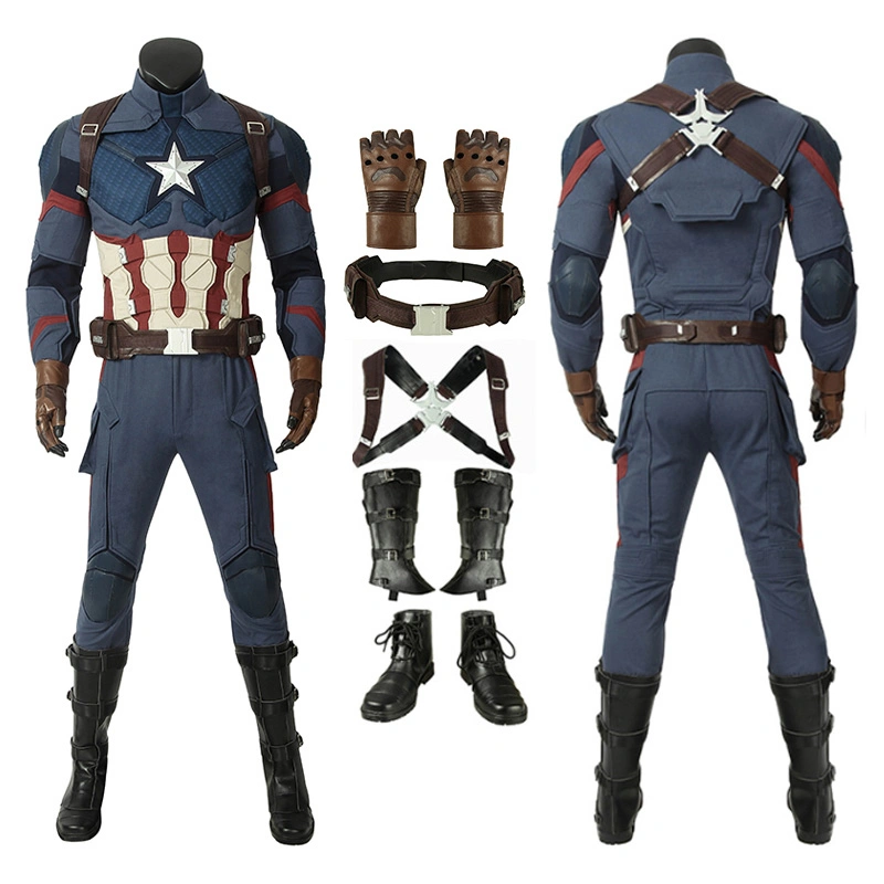 Captain America Costumes Avengers-Endgame Steve Rogers Cosplay Costumes 2 Captain America Costumes Avengers-Endgame Steve Rogers Cosplay Costumes - Image 2