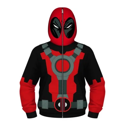 Kids Deadpool Zip Up Long Sleeve Hoodies 6 Kids Deadpool Zip Up Long Sleeve Hoodies -Ready To Ship Sales BFV 001 1 800x800 1