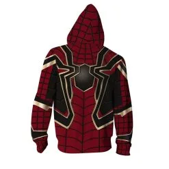 3D Print Pattern Avengers Endgame Spider Man Zip Up Hoodie -Ready To Ship Sales BWLA 014 2 800x800 1