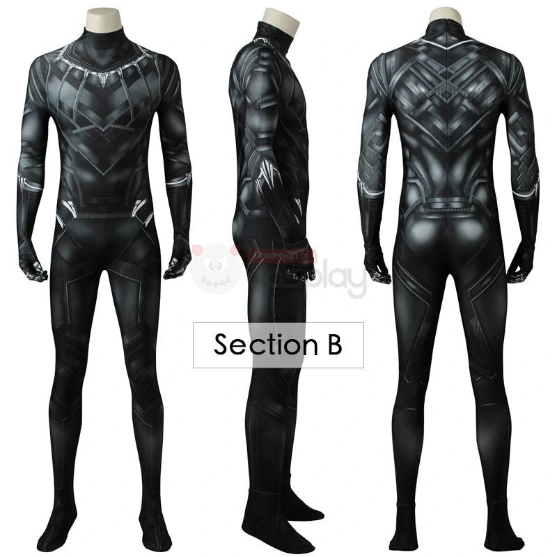 Black Panther Jumpsuit T'Challa Cosplay Costumes 3 Black Panther Jumpsuit T'Challa Cosplay Costumes - Image 3