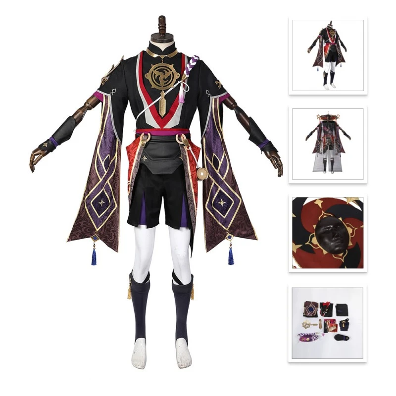 Genshin Impact Scaramouche Cosplay Costume 1 Genshin Impact Scaramouche Cosplay Costume