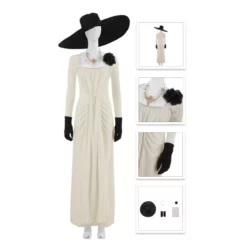 Ready To Ship Sales 48 2021 Resident Evil 8 Village Alcina Dimitrescu Dress Cosplay Costume
