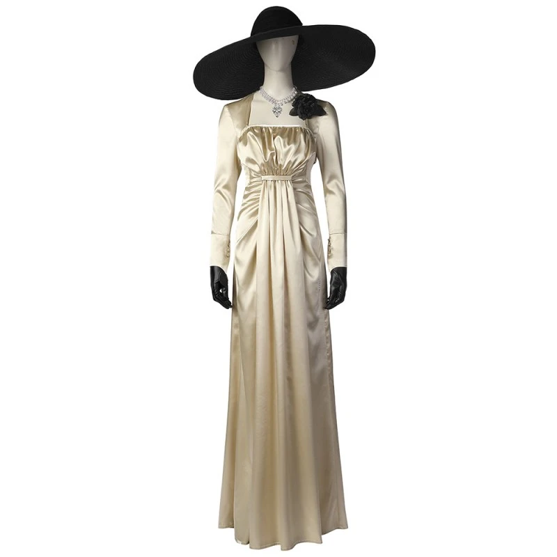 Resident Evil Village Lady Alcina Dimitrescu Cosplay Costume 1 Resident Evil Village Lady Alcina Dimitrescu Cosplay Costume