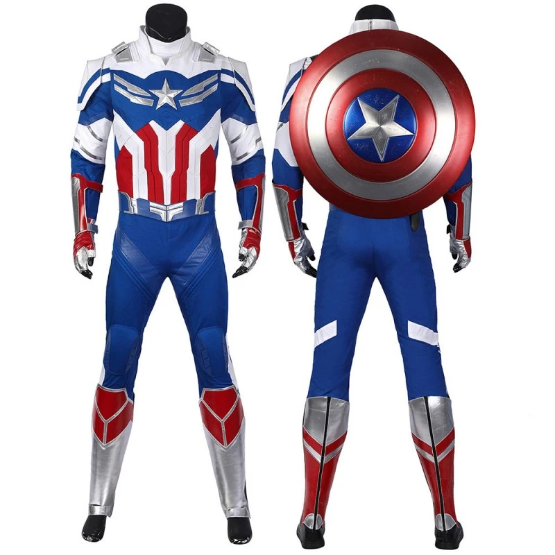 2021 Captain America Sam Wilson Costume New The Falcon And The Winter Soldier Cosplay Suit 1 2021 Captain America Sam Wilson Costume New The Falcon And The Winter Soldier Cosplay Suit