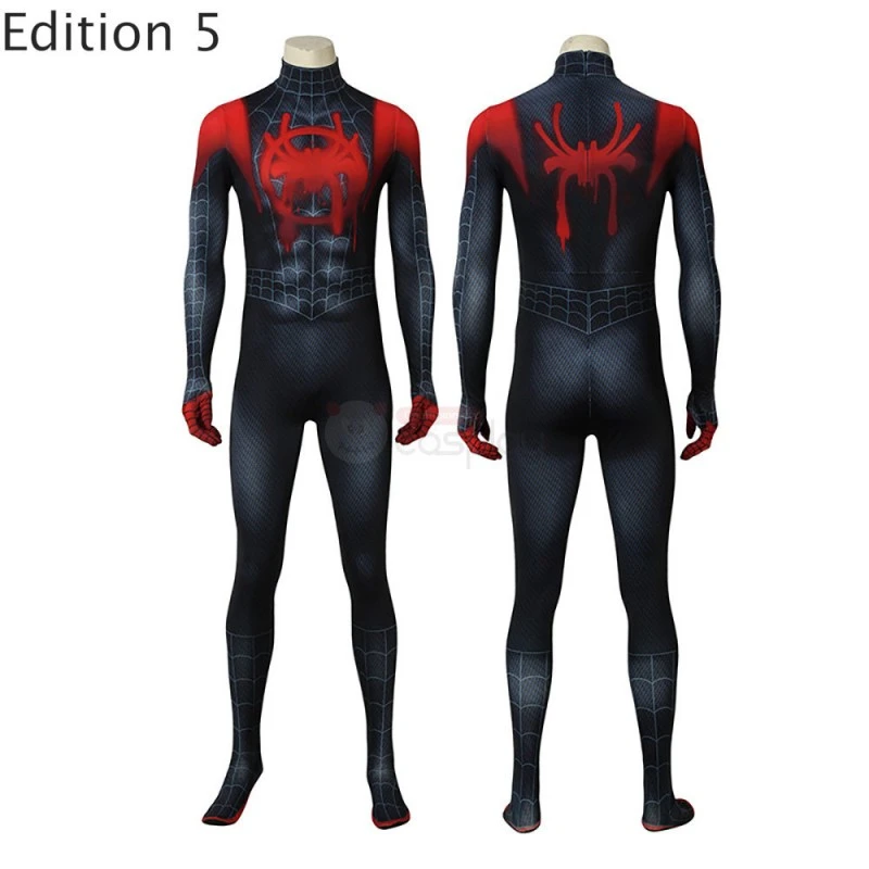 Spiderman Suit Spider-Man Miles Morales Jumpsuit Cosplay Costumes 6 Spiderman Suit Spider-Man Miles Morales Jumpsuit Cosplay Costumes - Image 6