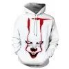 Pennywise White Hoodie It Chapter Two Halloween Sweatshirt -Ready To Ship Sales QYXH 151 1 800x800 1