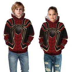 Kids Avengers Endgame Spider Man Long Sleeve Hoodie -Ready To Ship Sales TZ 071 05 800x800 1