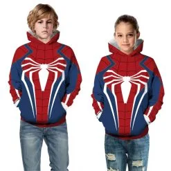 Kids Spider Man PS4 3D Print Pattern Long Sleeve Hoodie -Ready To Ship Sales TZ 125 5 800x800 1