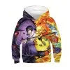 Kids Anime 3D Printed Pattern Long Sleeve Hoodies