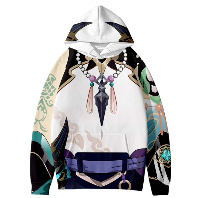 Genshin Impact Xiao Swearshirt Fashion Hoodies 3 Genshin Impact Xiao Swearshirt Fashion Hoodies - Image 3