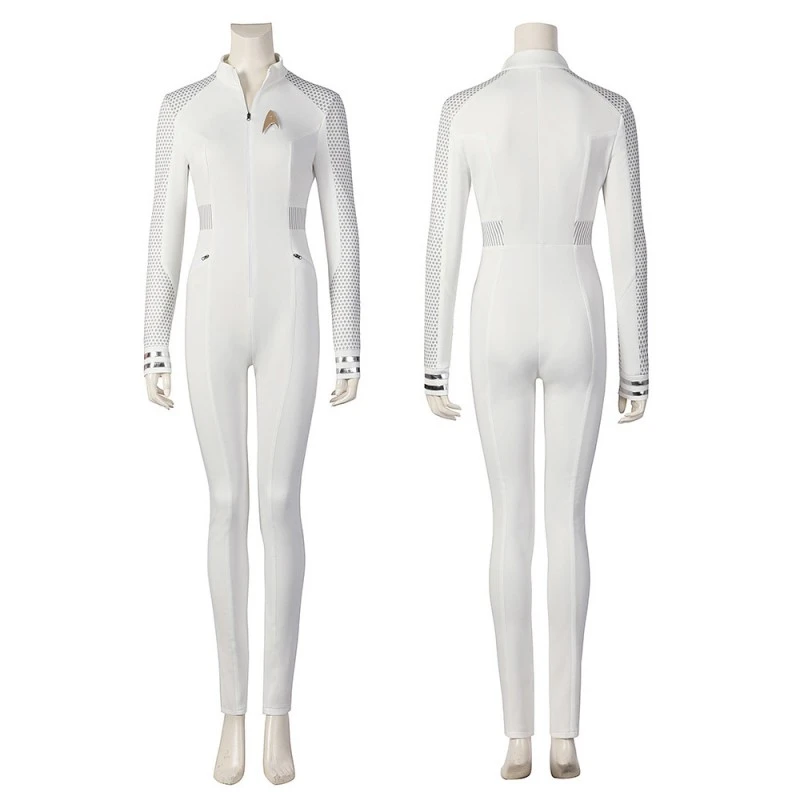 Nyota Uhura White Costume Star Trek Strange New Worlds Cosplay Suit 1 Nyota Uhura White Costume Star Trek Strange New Worlds Cosplay Suit