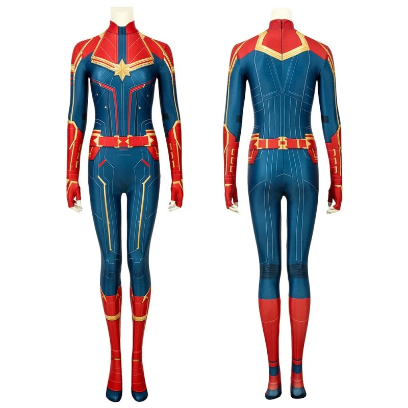 Carol Danvers Cosplay Costume Captain Marvel Cosplay Jumpsuit 1 Carol Danvers Cosplay Costume Captain Marvel Cosplay Jumpsuit