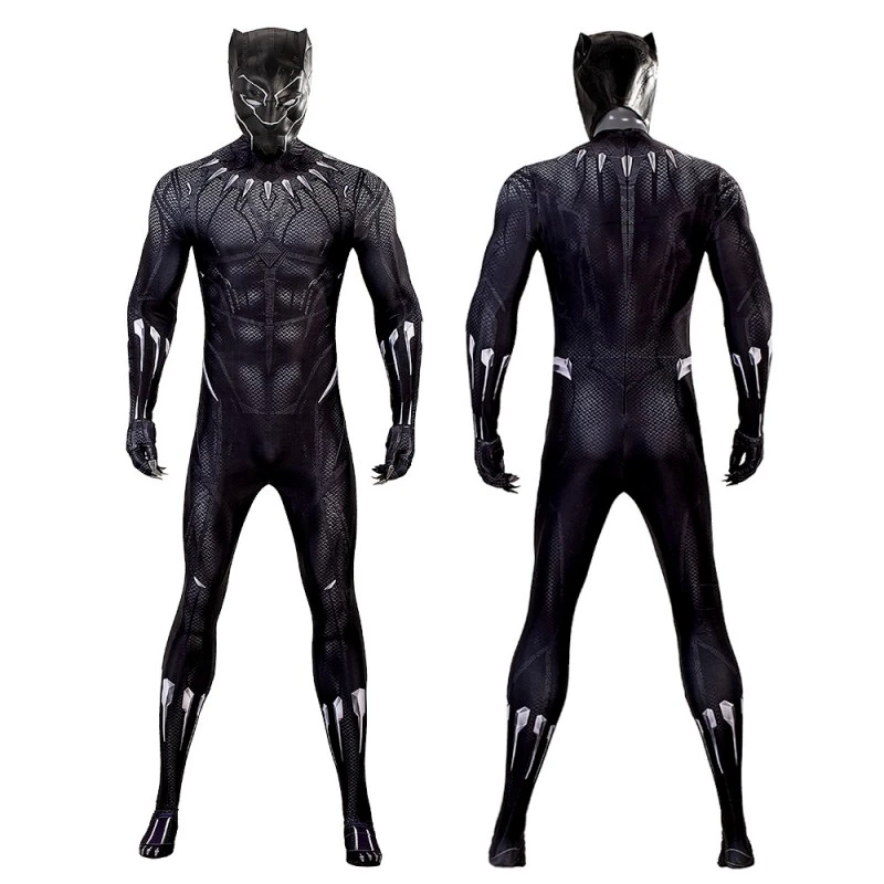 Black Panther Jumpsuit Black Cosplay Costume 1 Black Panther Jumpsuit Black Cosplay Costume