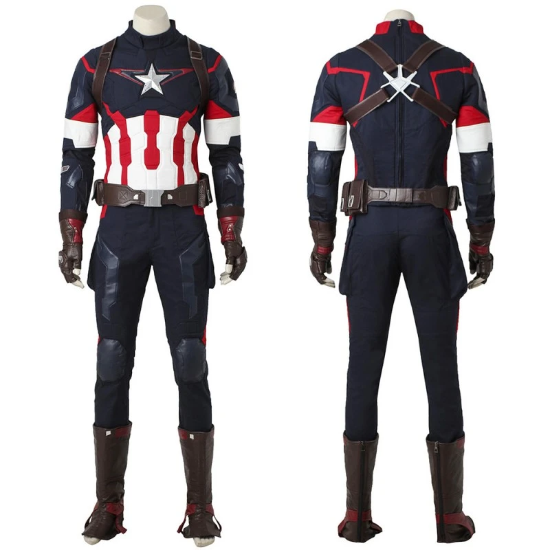 Captain America Cosplay Costumes Avengers Age Of Ultron Steve Rogers Suit 2 Captain America Cosplay Costumes Avengers Age Of Ultron Steve Rogers Suit - Image 2
