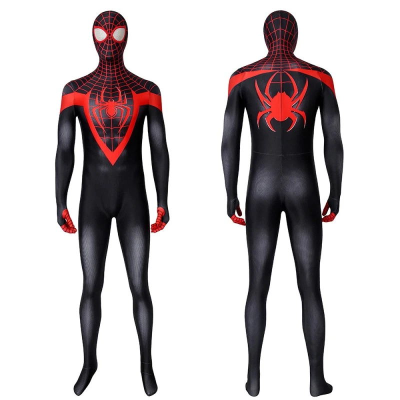 Ultimate Spider-Man Cosplay Costume Spiderman PS5 Miles Morales Bodysuit 1 Ultimate Spider-Man Cosplay Costume Spiderman PS5 Miles Morales Bodysuit