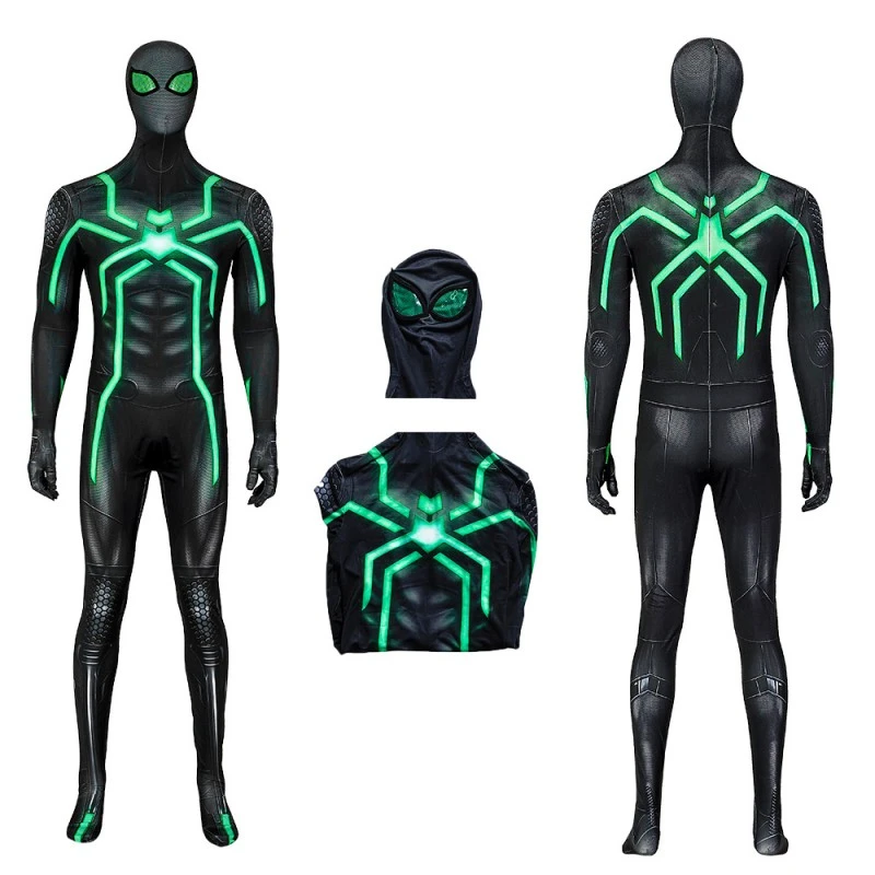 Marvel Spiderman The Stealth Big Time Jumpsuit Halloween Cosplay Costumes 1 Marvel Spiderman The Stealth Big Time Jumpsuit Halloween Cosplay Costumes
