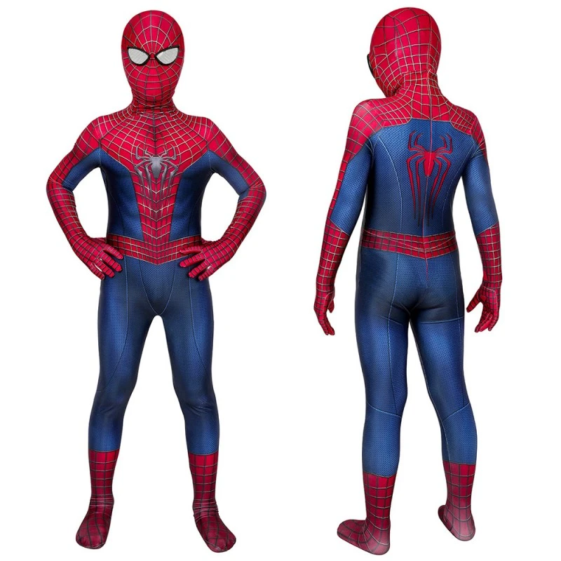The Amazing Spider-Man Zentai 3D Jumpsuit Kids Peter Parker Cosplay Costume 1 The Amazing Spider-Man Zentai 3D Jumpsuit Kids Peter Parker Cosplay Costume