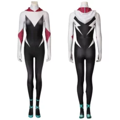 Spider-Gwen Jumpsuit Spider-Man Into The Spider-Verse Cosplay Costume