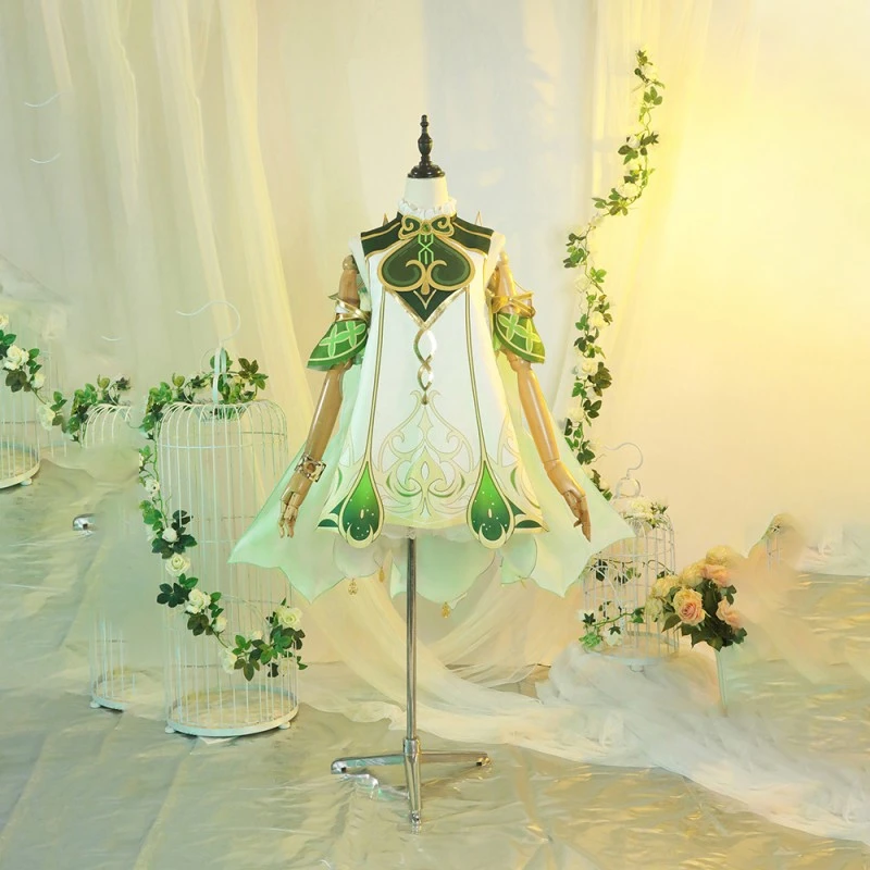 Genshin Impact Nahida Cosplay Costume Lesser Lord Dress 1 Genshin Impact Nahida Cosplay Costume Lesser Lord Dress