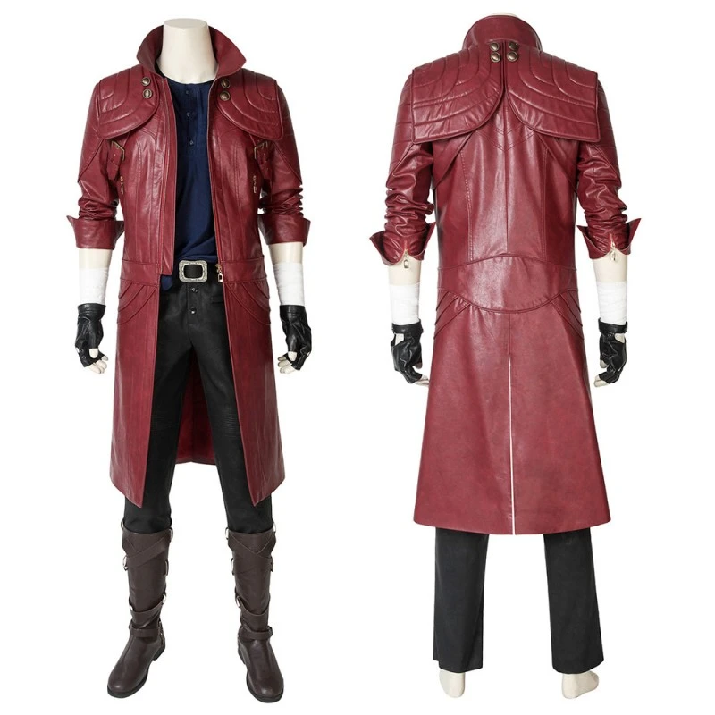 DMC 5 Dante Cosplay Costume Devil May Cry V Halloween Suit 1 DMC 5 Dante Cosplay Costume Devil May Cry V Halloween Suit